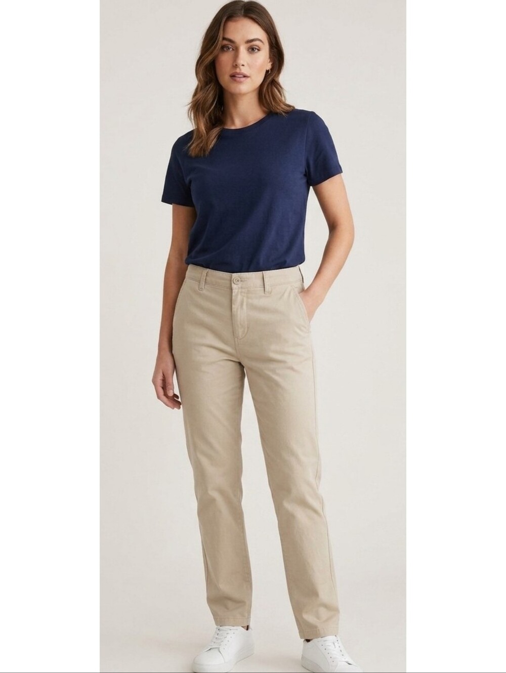 Aeropostale Classic Stretch Khaki Pants Tan Size 10S